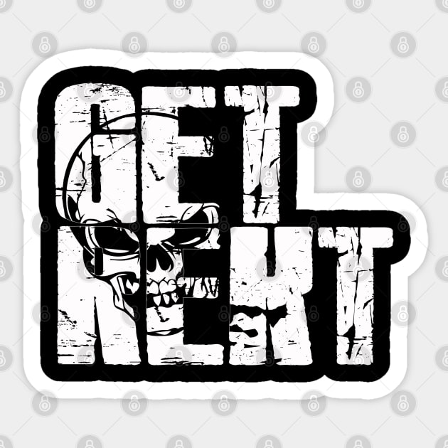 Get Rekt Sticker by rachybattlebot